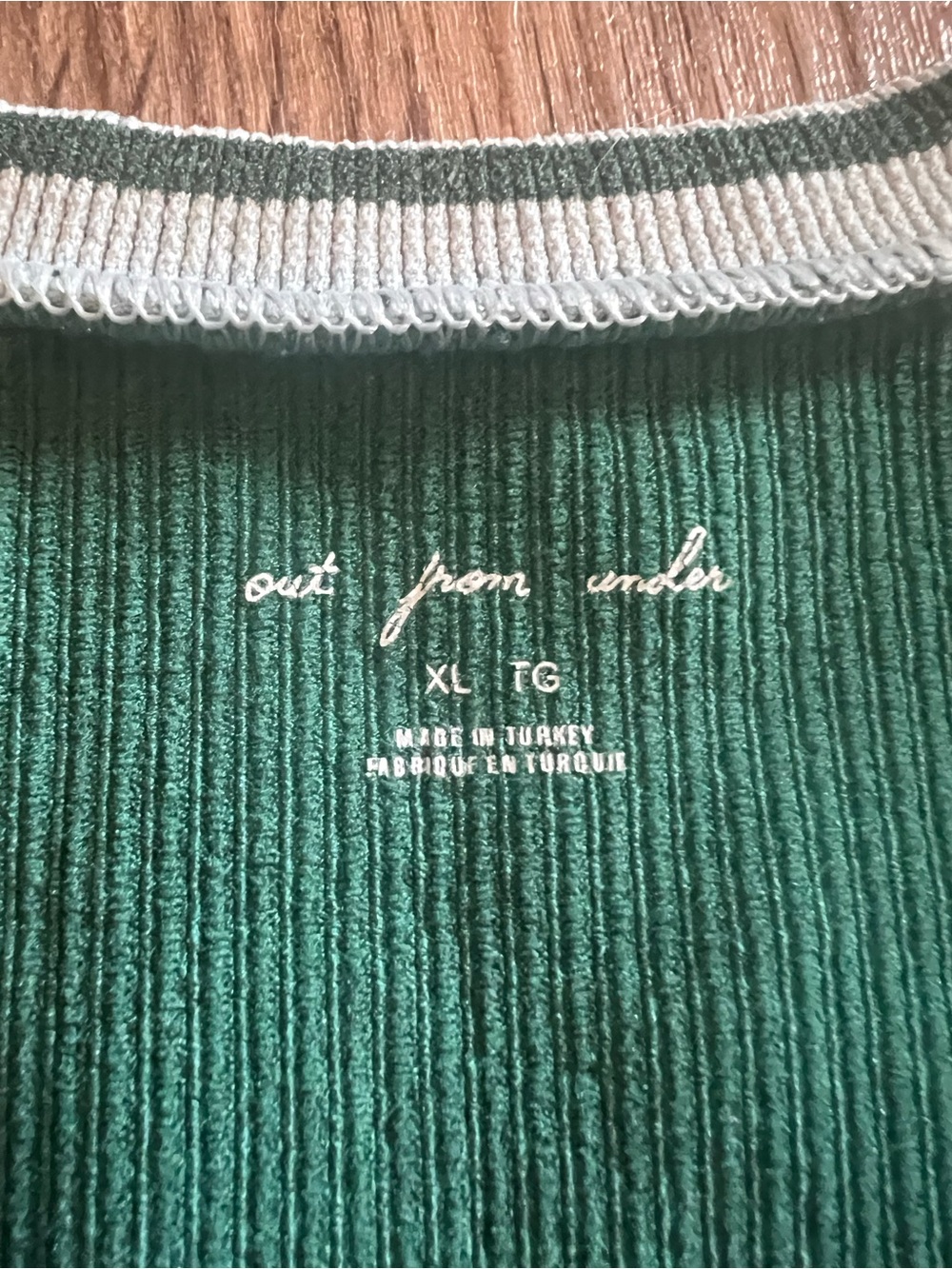 Urban Outfitters Green Ribbed Crop Top - Picture 2 of 4